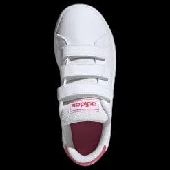 adidas Advantage Shoes Cloud White / Real Pink / Cloud White Vit New