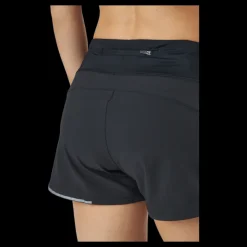 Best 2XU Aero 4 Inch Shorts Black/silver Reflective Svart