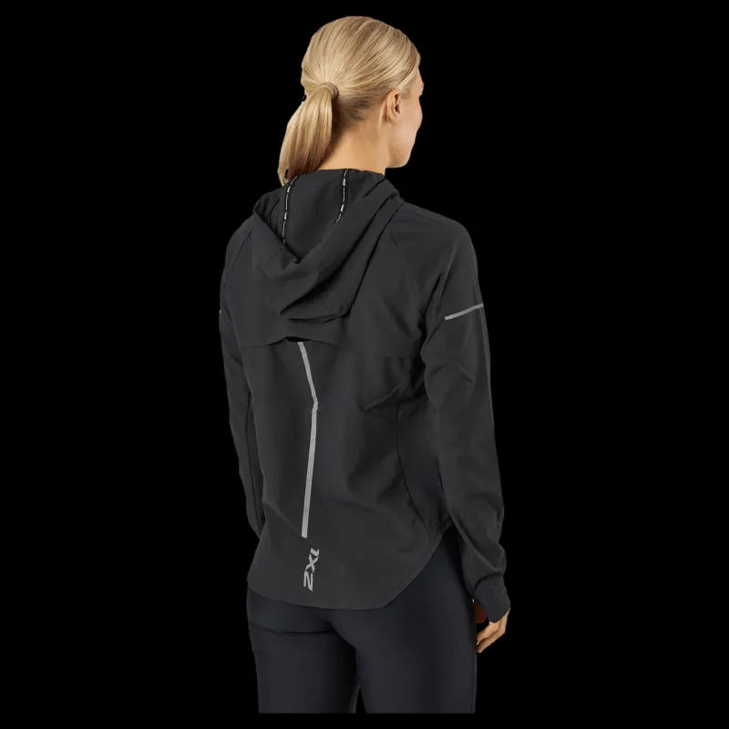 Hot 2XU Aero Jacket Black/silver Reflective Svart