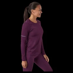 Discount 2XU Aero L/s Beet/silver Reflective Lila