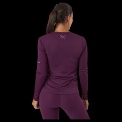 Discount 2XU Aero L/s Beet/silver Reflective Lila