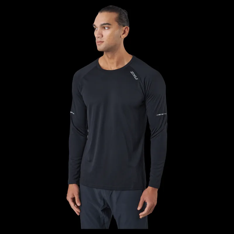 Outlet 2XU Aero L/s Black/silver Reflective Blå