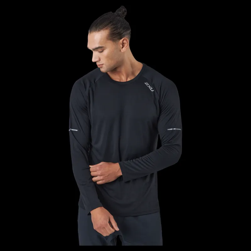 Outlet 2XU Aero L/s Black/silver Reflective Blå