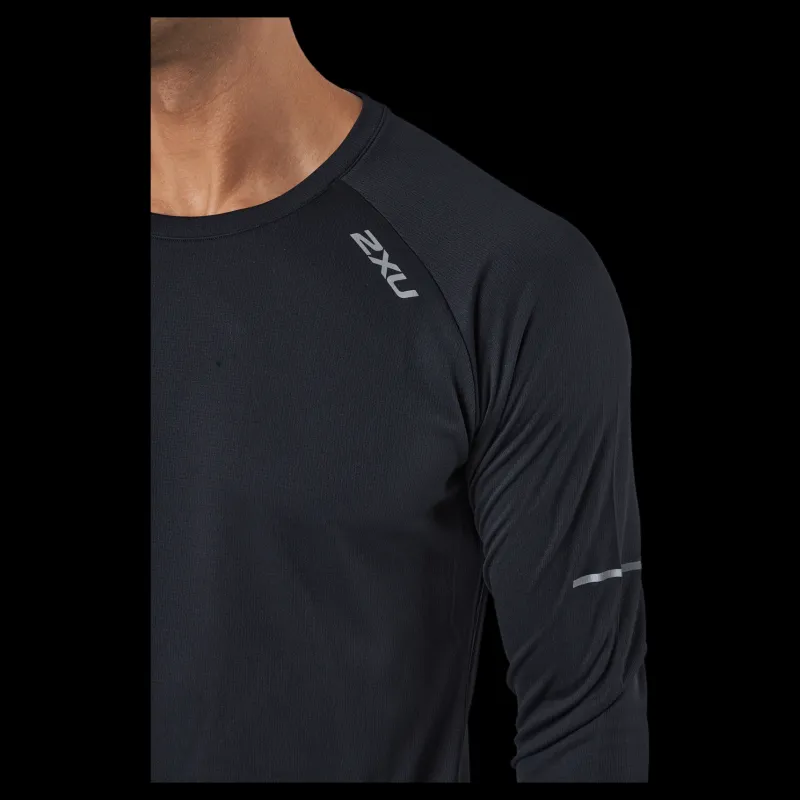 Outlet 2XU Aero L/s Black/silver Reflective Blå