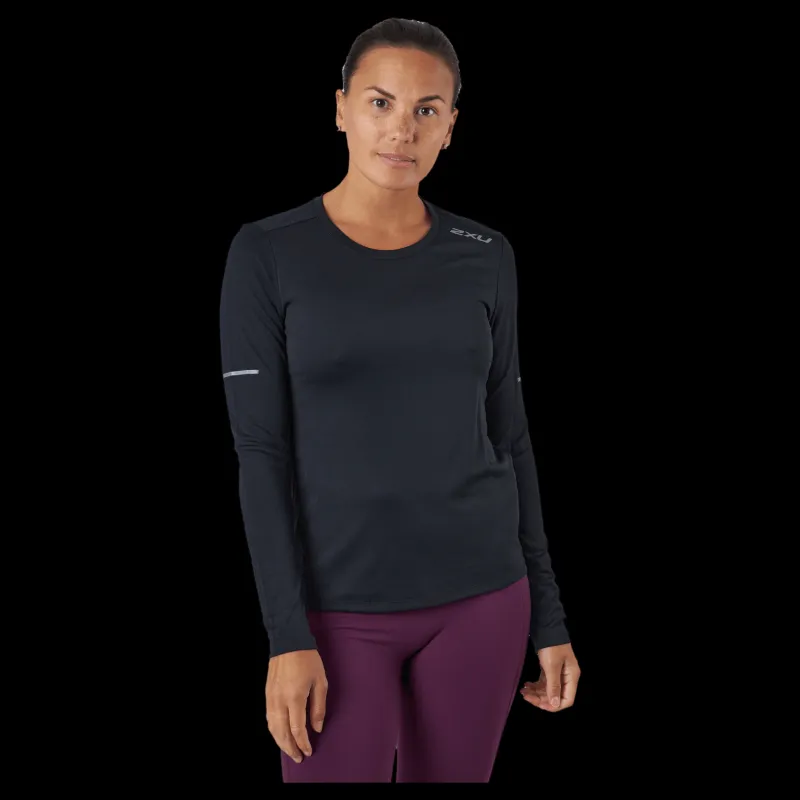 2XU Aero L/s Black/silver Reflective Svart Hot