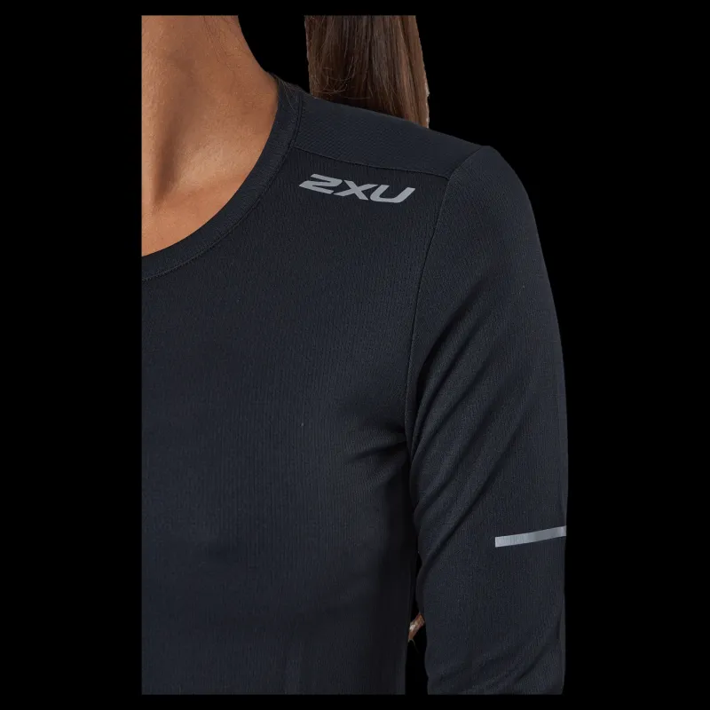 2XU Aero L/s Black/silver Reflective Svart Hot
