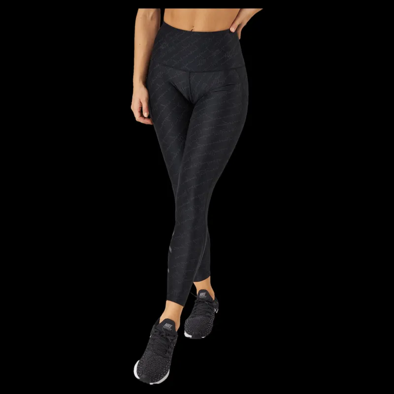 2XU Aero Reflect Hi-rise Comptigh Tty Script/black Reflective Svart
