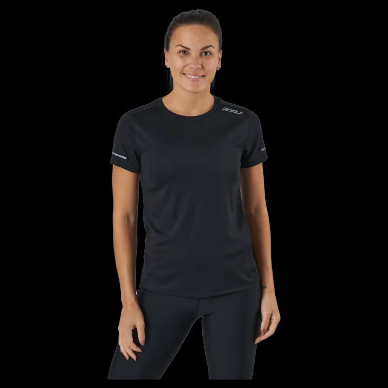 2XU Aero Tee Black/silver Reflective Svart Online