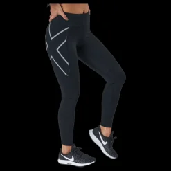 Hot 2XU Aero Vent Mid-rise Compressio Black/silver Reflective Svart