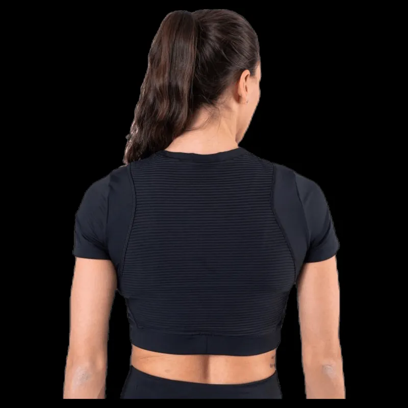 Online Nike Aeroadpt SS Crop Top Black Svart