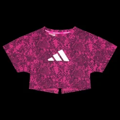 adidas AEROREADY Animal-Print T-Shirt Selufu/Carbon/White Vit Discount
