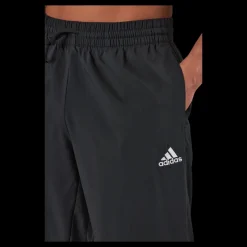 adidas AEROREADY Essentials Stanford Open Hem Embroidered Small Logo Tracksuit Bottoms Black Svart Hot