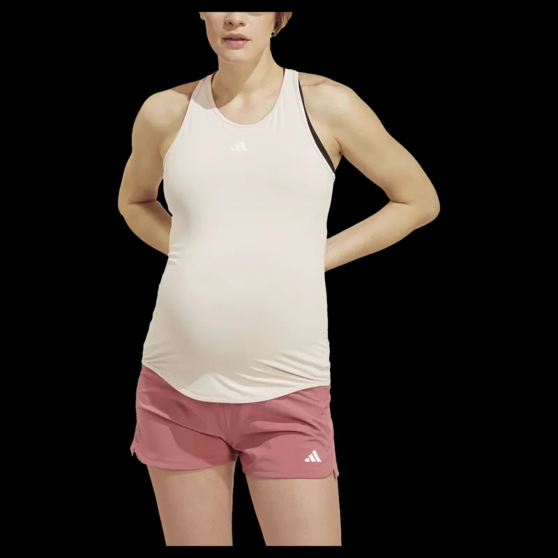 adidas AEROREADY Train Essentials Slim-Fit Tank Top (Maternity) Wonqua/White Vit Sale