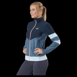 Online Kari Traa Agnes Full Zip Midlayer Marin Blå