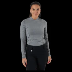 Online Daily Sports Agnes Ls Mock Neck Granite Grå