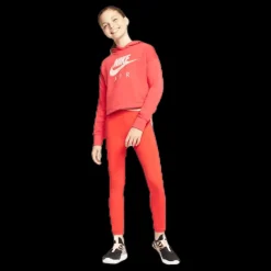 Discount Nike Air Crop Hoodie Jr White/Red Rosa