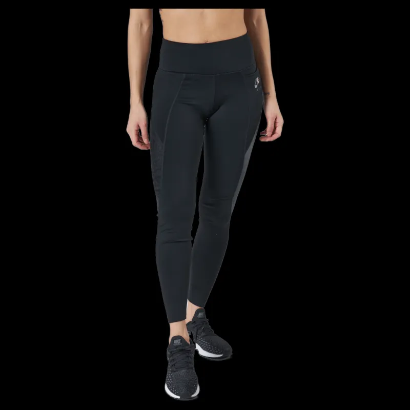Nike Air Dri-fit Women's Running Ti Black/reflective Silv Svart