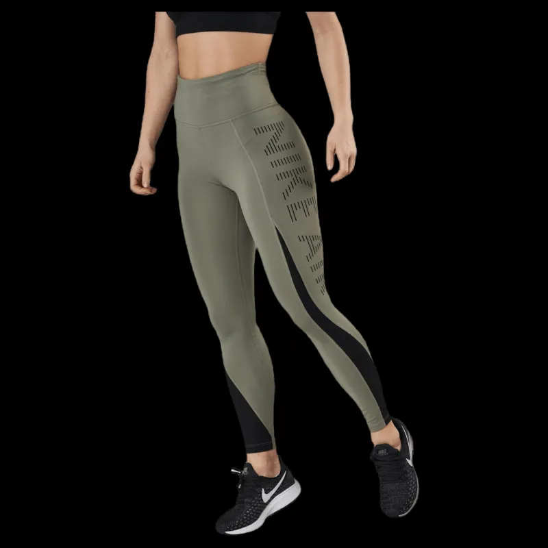 Sale Nike Air Epic Fast Tight 7/8 Black/Green Svart och Grön