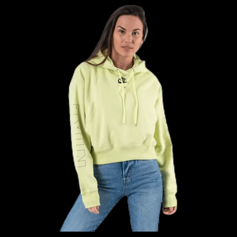 Discount Nike Air Fleece Hoodie Green Grön