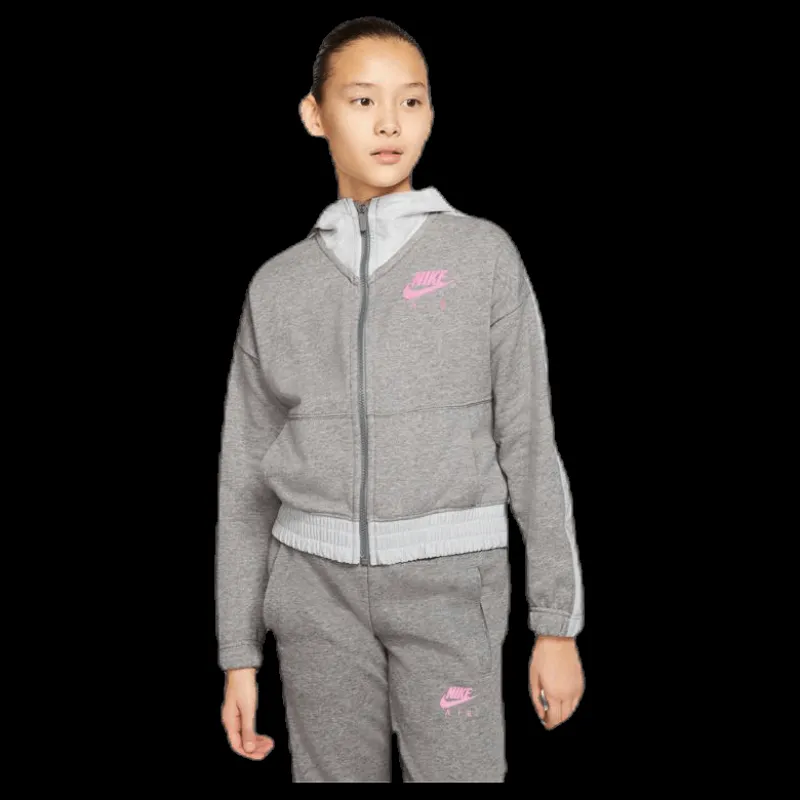 New Nike Air Front Zip Jr Pink/Grey Grå