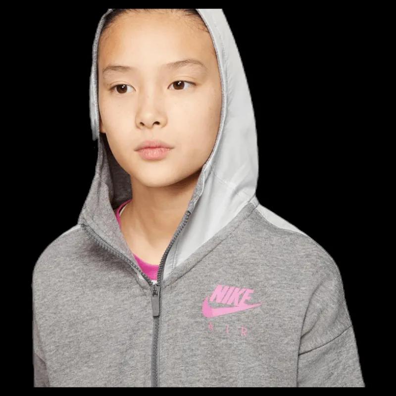 New Nike Air Front Zip Jr Pink/Grey Grå