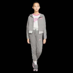 New Nike Air Front Zip Jr Pink/Grey Grå