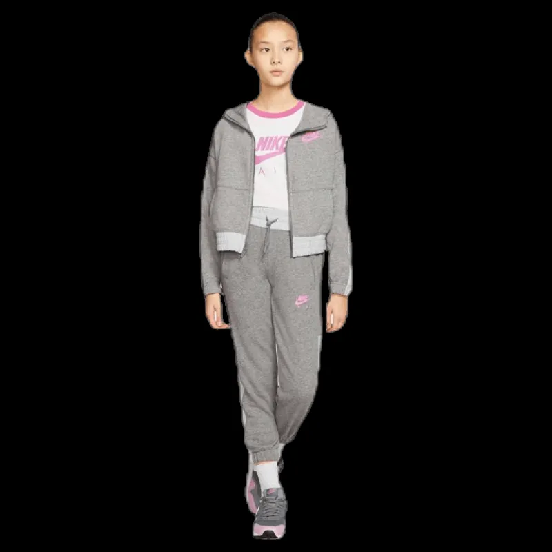 New Nike Air Front Zip Jr Pink/Grey Grå