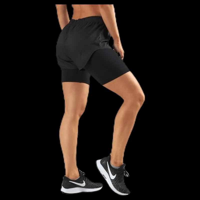 Clearance Nike Air 2in1 Short White/Black Svart