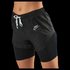 Clearance Nike Air 2in1 Short White/Black Svart