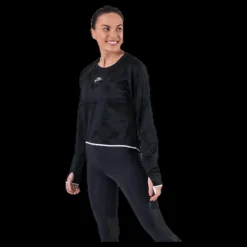 New Nike Air Midlayer Crew Black Svart