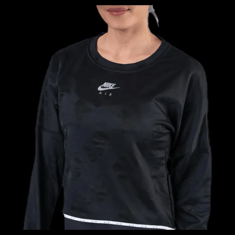 New Nike Air Midlayer Crew Black Svart