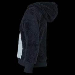 Nike Air Sherpa Half Zip Hoodie Junior Black/Grey Blå Clearance