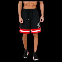 Discount Nike Air Short Fleece Black/Red Svart