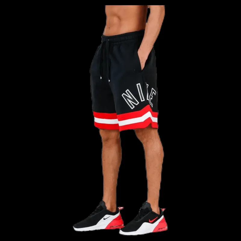 Discount Nike Air Short Fleece Black/Red Svart