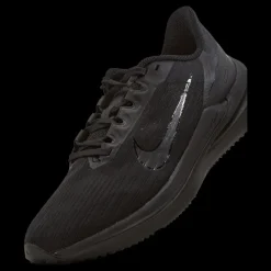 Nike Air Winflo 9 Men's Road Running Shoes BLACK/DK SMOKE GREY Svart Outlet