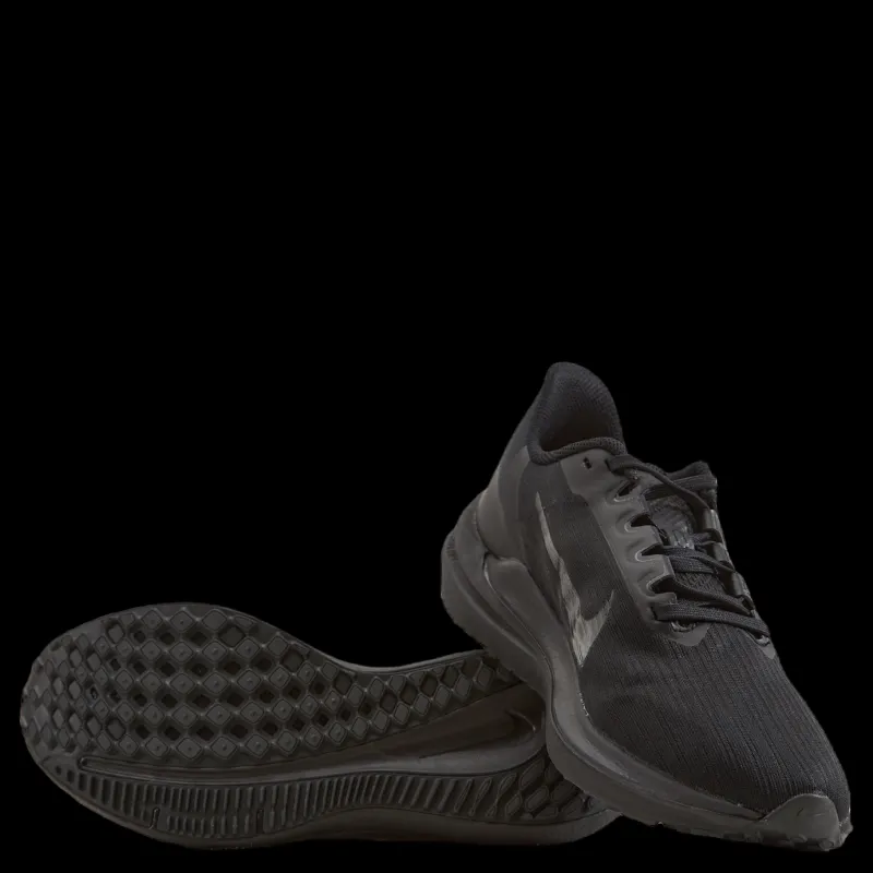 Nike Air Winflo 9 Men's Road Running Shoes BLACK/DK SMOKE GREY Svart Outlet