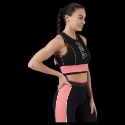 Clearance Fila Airi Cropped Top Pink/Black Rosa och Svart