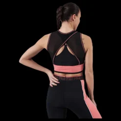 Clearance Fila Airi Cropped Top Pink/Black Rosa och Svart