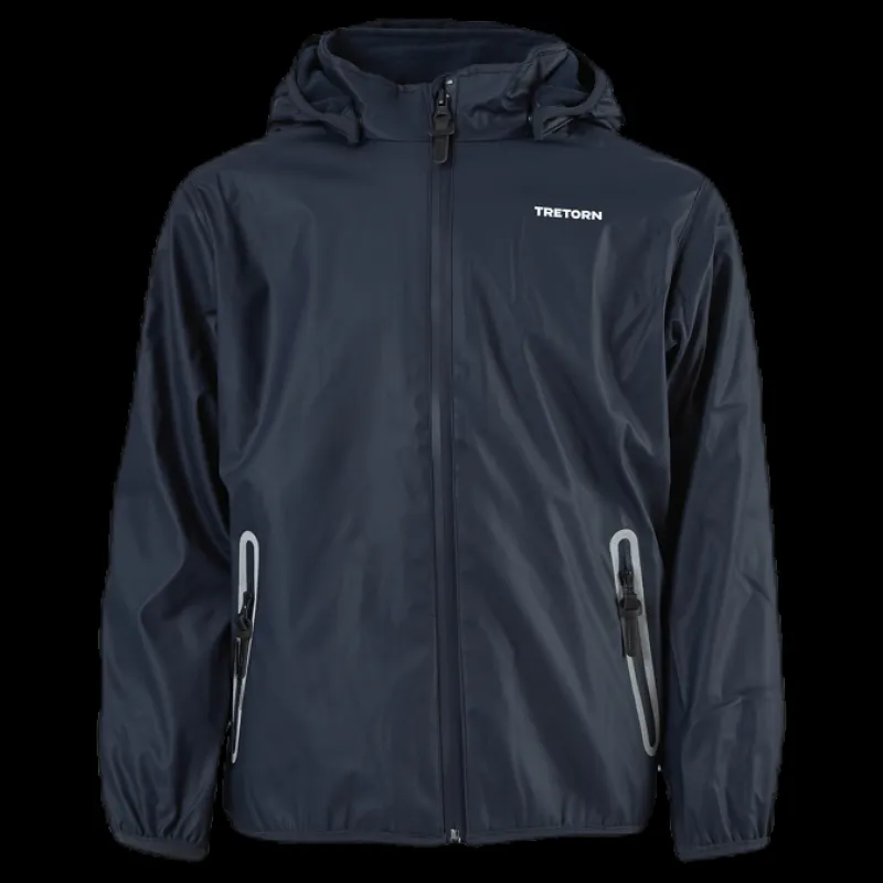 New Tretorn Aktiv Fleece-Lined Rain Jacket Blue Blå