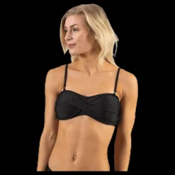 Clearance Waikani Beachwear Alani Bandeau Black Svart