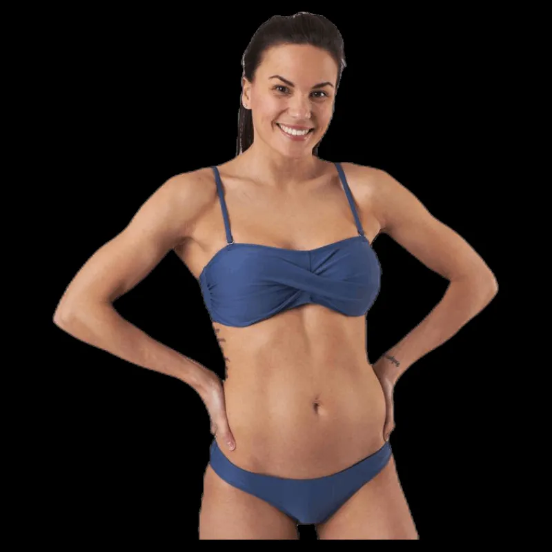 Waikani Beachwear Alani Bandeau Blue Blå