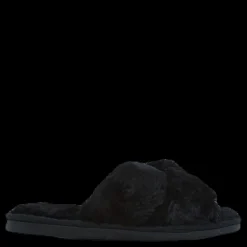 NOUN Alie Fluffy Slippers Black Svart