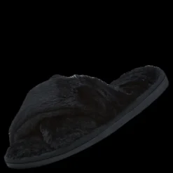 NOUN Alie Fluffy Slippers Black Svart
