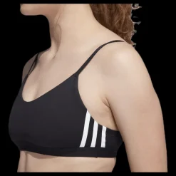 adidas All Me 3 Stripe Bra Black / White Svart Discount