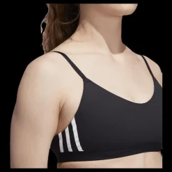 adidas All Me 3 Stripe Bra Black / White Svart Discount
