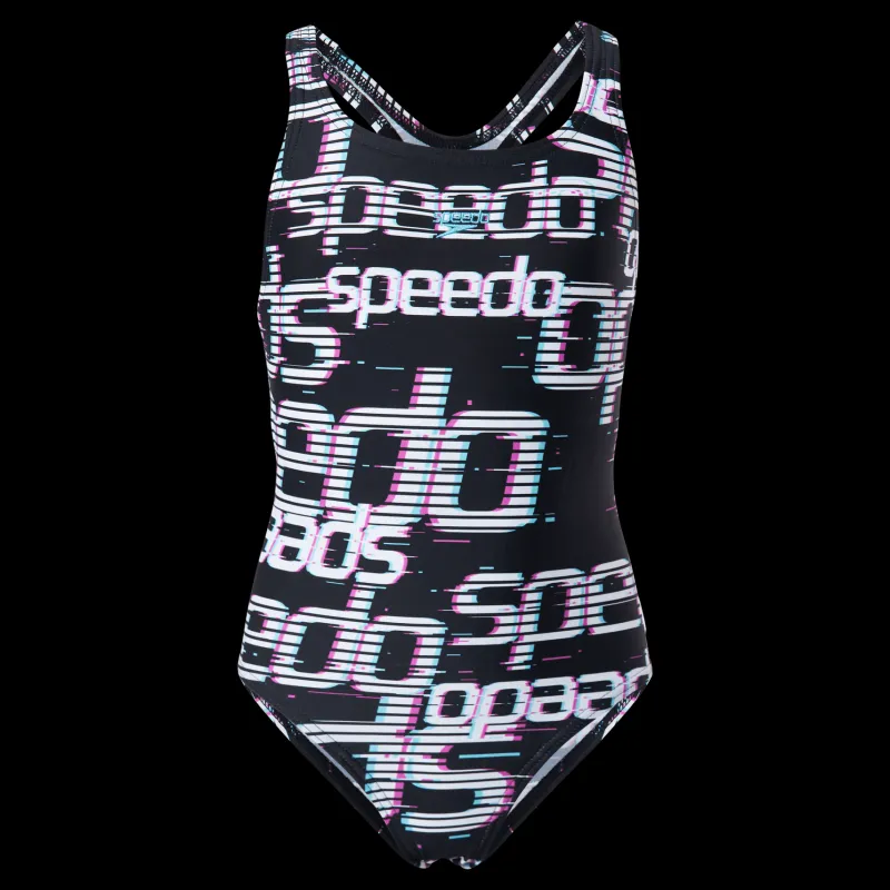 New Speedo Allover Medalist White/Black Vit och Svart