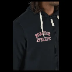 Nonation Alpha Full Zip Hood Black Svart Clearance
