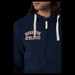 Nonation Alpha Full Zip Hood Blue Blå
