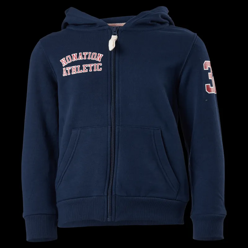 Best Nonation Alpha Full Zip Hood Blue Blå