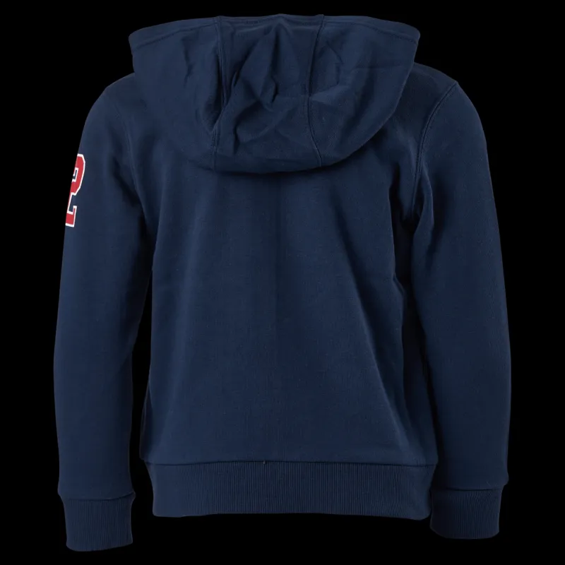 Best Nonation Alpha Full Zip Hood Blue Blå